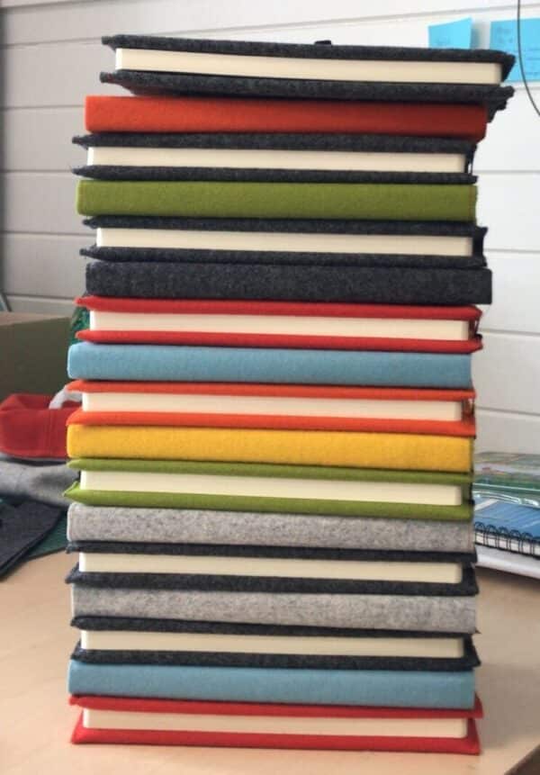 Notitieboekje met vilten omslag - Afbeelding 4