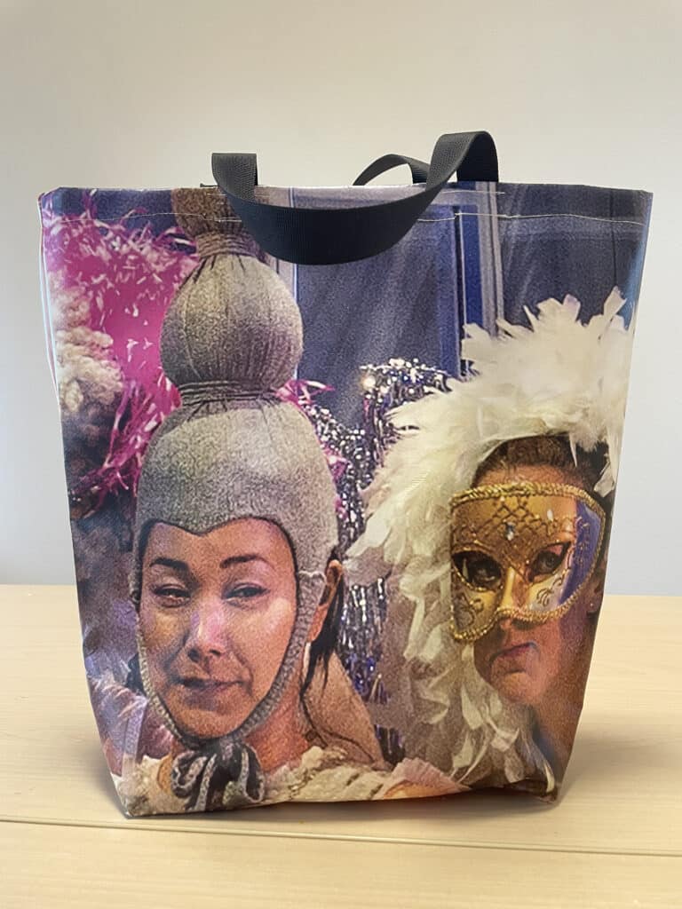 Kleine tas van oude banner - carnaval