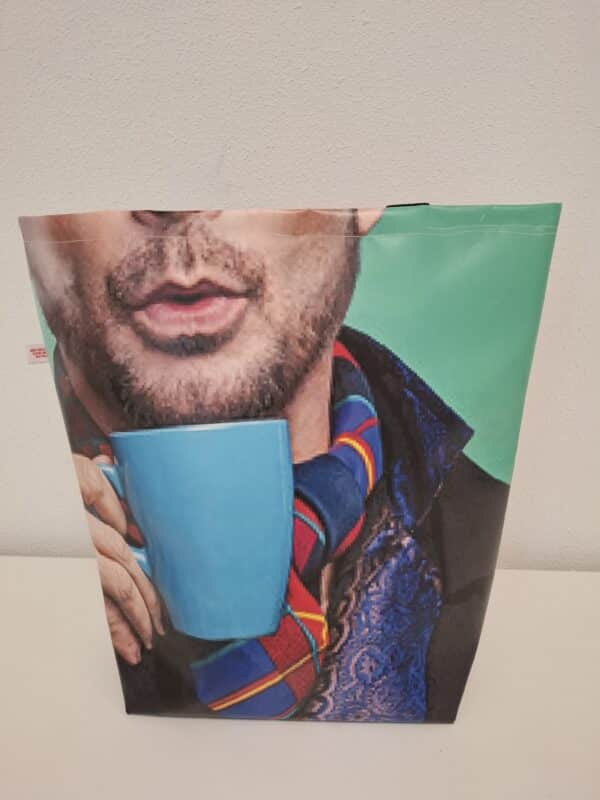 Bannertas klein - man en koffie - Afbeelding 2