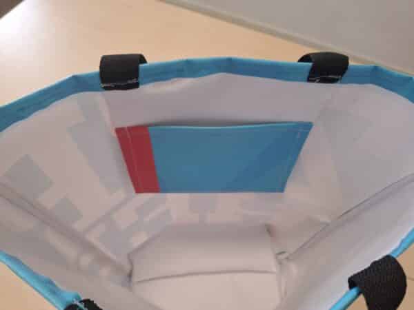 Bannertas groot - blauw met letters - Afbeelding 3