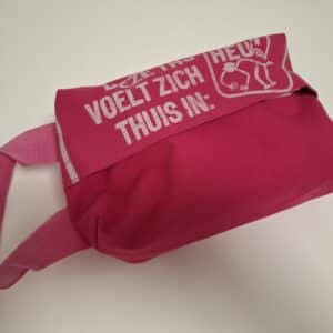 Schoenentasje van Apenheul tassen roze