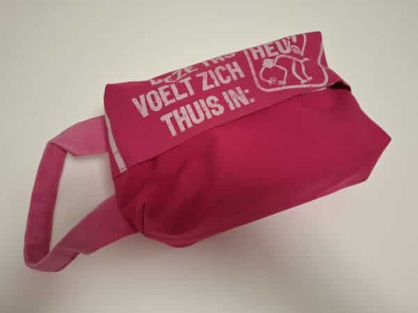 Schoenentasje van Apenheul tassen roze