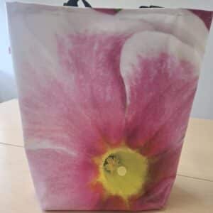 Bannertas groot - roze bloem