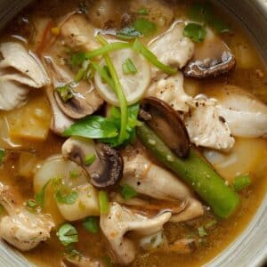 Thaise Tom Ka Kai soep