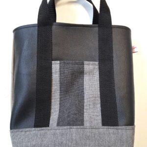 Klein handtasje zwart-grijs