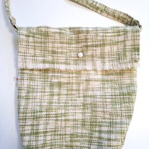 Schoudertas groen-wit